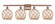 Farmhouse Rope - 4 Light - 38 inch - Antique Copper - Bath Vanity Light (3442|516-4W-AC-G121-8RB)