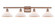 Orwell - 4 Light - 38 inch - Antique Copper - Bath Vanity Light (3442|516-4W-AC-G131-LED)