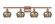 Fenton - 4 Light - 37 inch - Antique Copper - Bath Vanity Light (3442|516-4W-AC-G96-LED)