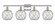 Farmhouse Rope - 4 Light - 38 inch - Polished Nickel - Bath Vanity Light (3442|516-4W-PN-G122-8RW)