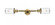 Dover - 2 Light - 5 inch - Brushed Brass - Adjustable Bath Vanity Light (3442|208L-BB-G314)