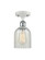 Caledonia - 1 Light - 5 inch - White Polished Chrome - Semi-Flush Mount (3442|516-1C-WPC-G2511-LED)
