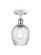Salina - 1 Light - 6 inch - White Polished Chrome - Semi-Flush Mount (3442|516-1C-WPC-G292-LED)