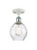 Waverly - 1 Light - 6 inch - White Polished Chrome - Semi-Flush Mount (3442|516-1C-WPC-G362)