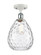 Waverly - 1 Light - 8 inch - White Polished Chrome - Semi-Flush Mount (3442|516-1C-WPC-G372-LED)
