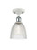Castile - 1 Light - 6 inch - White Polished Chrome - Semi-Flush Mount (3442|516-1C-WPC-G382)