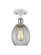 Eaton - 1 Light - 6 inch - White Polished Chrome - Semi-Flush Mount (3442|516-1C-WPC-G82-LED)