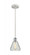 Conesus - 1 Light - 6 inch - White Polished Chrome - Cord hung - Mini Pendant (3442|516-1P-WPC-G275-LED)