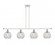 Athens - 4 Light - 48 inch - White Polished Chrome - Stem hung - Island Light (3442|516-4I-WPC-G122-LED)