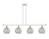 Athens - 4 Light - 48 inch - White Polished Chrome - Cord hung - Island Light (3442|516-4I-WPC-G125-LED)