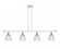 Castile - 4 Light - 48 inch - White Polished Chrome - Stem hung - Island Light (3442|516-4I-WPC-G382)
