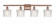 Niagara - 4 Light - 37 inch - Antique Copper - Bath Vanity Light (3442|516-4W-AC-G402-LED)
