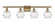 Athens Deco Swirl - 4 Light - 36 inch - Brushed Brass - Bath Vanity Light (3442|516-4W-BB-G1213-6)