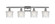 Niagara - 4 Light - 37 inch - Polished Chrome - Bath Vanity Light (3442|516-4W-PC-G402-LED)
