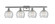 Athens Deco Swirl - 4 Light - 38 inch - Brushed Satin Nickel - Bath Vanity Light (3442|516-4W-SN-G1213-8-LED)