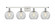 Athens - 4 Light - 38 inch - White Polished Chrome - Bath Vanity Light (3442|516-4W-WPC-G122-LED)