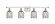 Caledonia - 4 Light - 35 inch - White Polished Chrome - Bath Vanity Light (3442|516-4W-WPC-G257-LED)