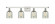 Caledonia - 4 Light - 35 inch - White Polished Chrome - Bath Vanity Light (3442|516-4W-WPC-G259-LED)