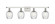 Salina - 4 Light - 36 inch - White Polished Chrome - Bath Vanity Light (3442|516-4W-WPC-G292)