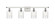Hadley - 4 Light - 35 inch - White Polished Chrome - Bath Vanity Light (3442|516-4W-WPC-G342)