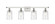 Candor - 4 Light - 35 inch - White Polished Chrome - Bath Vanity Light (3442|516-4W-WPC-G352-LED)