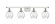 Waverly - 4 Light - 36 inch - White Polished Chrome - Bath Vanity Light (3442|516-4W-WPC-G362)