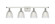 Castile - 4 Light - 36 inch - White Polished Chrome - Bath Vanity Light (3442|516-4W-WPC-G382)