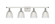 Castile - 4 Light - 36 inch - White Polished Chrome - Bath Vanity Light (3442|516-4W-WPC-G382)