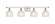 Dayton - 4 Light - 36 inch - White Polished Chrome - Bath Vanity Light (3442|516-4W-WPC-G411-LED)