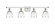 Brookfield - 4 Light - 36 inch - White Polished Chrome - Bath Vanity Light (3442|516-4W-WPC-G442)