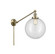 Beacon - 1 Light - 12 inch - Antique Brass -Adjustable Swing Arm (3442|237-AB-G202-12-LED)