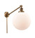 Beacon - 1 Light - 12 inch - Brushed Brass -Adjustable Swing Arm (3442|237-BB-G201-12-LED)