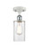 Clymer - 1 Light - 4 inch - White Polished Chrome - Semi-Flush Mount (3442|516-1C-WPC-G802)