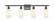 Clymer - 4 Light - 34 inch - Matte Black - Bath Vanity Light (3442|516-4W-BK-G801)