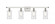 Clymer - 4 Light - 34 inch - White Polished Chrome - Bath Vanity Light (3442|516-4W-WPC-G802-LED)
