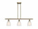 Brookfield - 3 Light - 36 inch - Antique Brass - Stem hung - Island Light (3442|516-3I-AB-G441-LED)