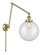 Beacon - 1 Light - 10 inch - Antique Brass -Adjustable Swing Arm (3442|238-AB-G202-10)