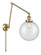Beacon - 1 Light - 10 inch - Antique Brass -Adjustable Swing Arm (3442|238-AB-G204-10)