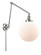 Beacon - 1 Light - 10 inch - Polished Chrome -Adjustable Swing Arm (3442|238-PC-G201-10)