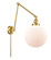 Beacon - 1 Light - 10 inch - Satin Gold -Adjustable Swing Arm (3442|238-SG-G201-10)