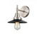 Railroad - 1 Light - 8 inch - Satin Nickel - Sconce (3442|447-1W-SN-M6-BK)