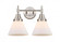 Cone - 2 Light - 17 inch - Satin Nickel - Bath Vanity Light (3442|447-2W-SN-G41-LED)