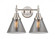 Cone - 2 Light - 17 inch - Satin Nickel - Bath Vanity Light (3442|447-2W-SN-G43)