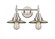 Railroad - 2 Light - 17 inch - Satin Nickel - Bath Vanity Light (3442|447-2W-SN-M2-SN-LED)