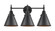 Appalachian - 3 Light - 26 inch - Matte Black - Bath Vanity Light (3442|447-3W-BK-M13-BK)