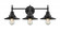 Railroad - 3 Light - 26 inch - Matte Black - Bath Vanity Light (3442|447-3W-BK-M6-BK)