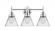Cone - 3 Light - 26 inch - Polished Chrome - Bath Vanity Light (3442|447-3W-PC-G42-LED)