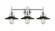 Railroad - 3 Light - 26 inch - Polished Chrome - Bath Vanity Light (3442|447-3W-PC-M6-BK)