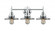 Railroad - 3 Light - 26 inch - Polished Chrome - Bath Vanity Light (3442|447-3W-PC-M7-PC-LED)
