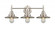 Railroad - 3 Light - 26 inch - Satin Nickel - Bath Vanity Light (3442|447-3W-SN-M2-SN-LED)